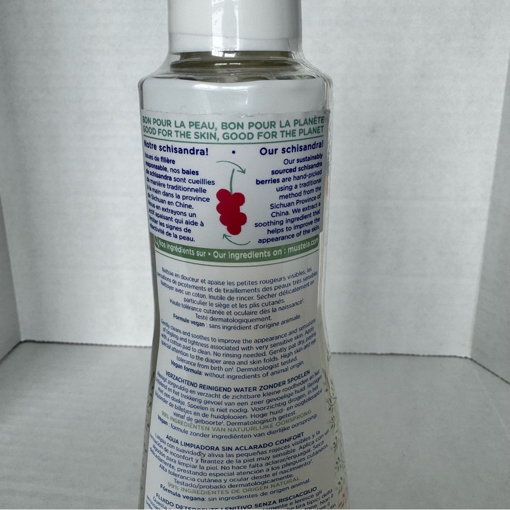 New Mustela No Rinse Soothing Cleansing Water Very Sensitive Skin 10.14 oz Baby - Picture 6 of 13